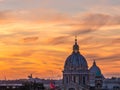 Magical sunset in Rome Royalty Free Stock Photo